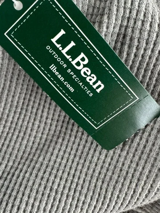 L.L. Bean Comfort Waffle Robe Mens 3XL Gray Loungewear Cotton Blend NWT CJ-2351 - Picture 7 of 10